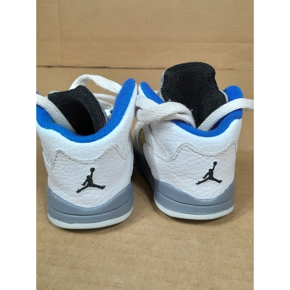 Nike Air Jordan 5 Retro Stealth PS Toddler Boys Sz 4 C Blue White Sneaker Shoe - Picture 6 of 13